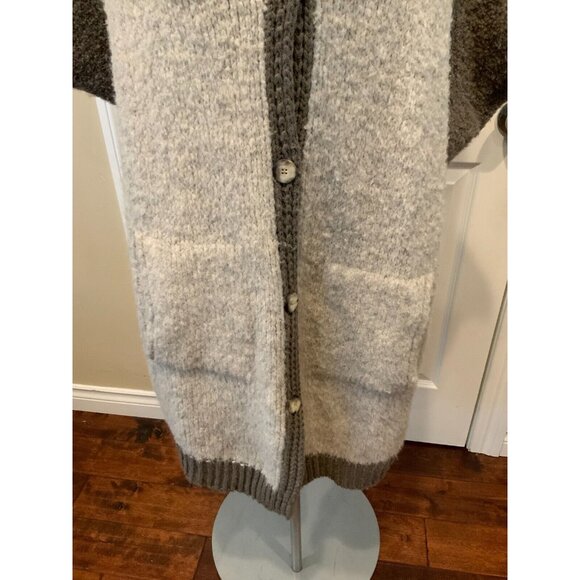 Sleeping on Snow Anthropologie Brown Mohair Button Front Cardigan, One Size - Picture 3 of 7